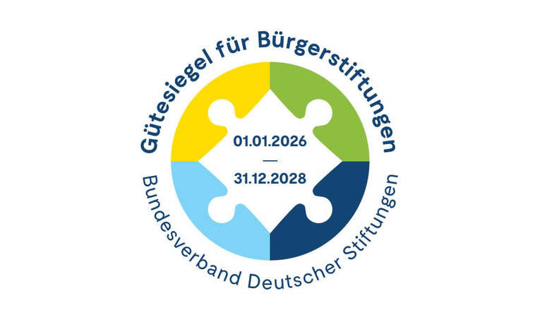 Gütesiegel der Bürgerstiftung Rielasingen-Worblingen bis 2028.